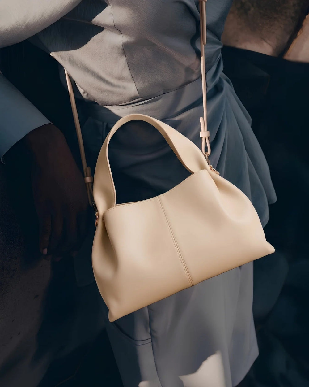 The Claire Bag Black Beige