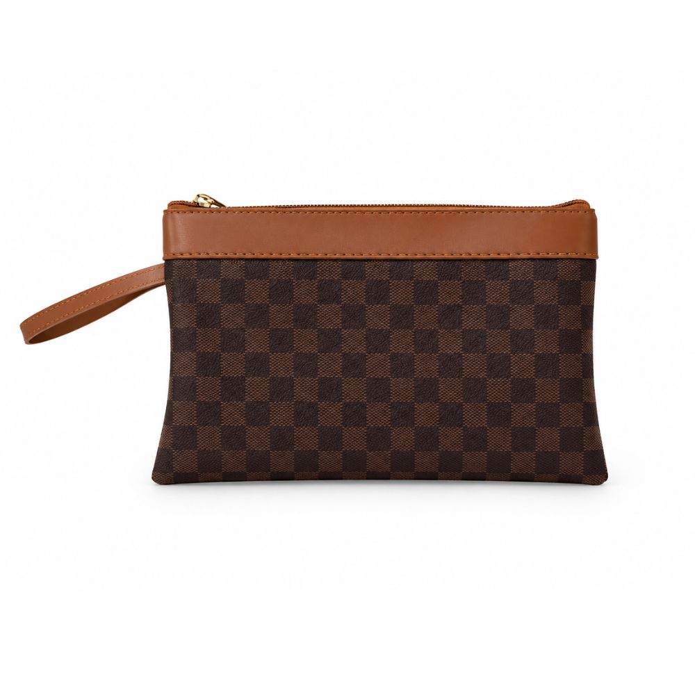 Belle The checker Pouch Wallet