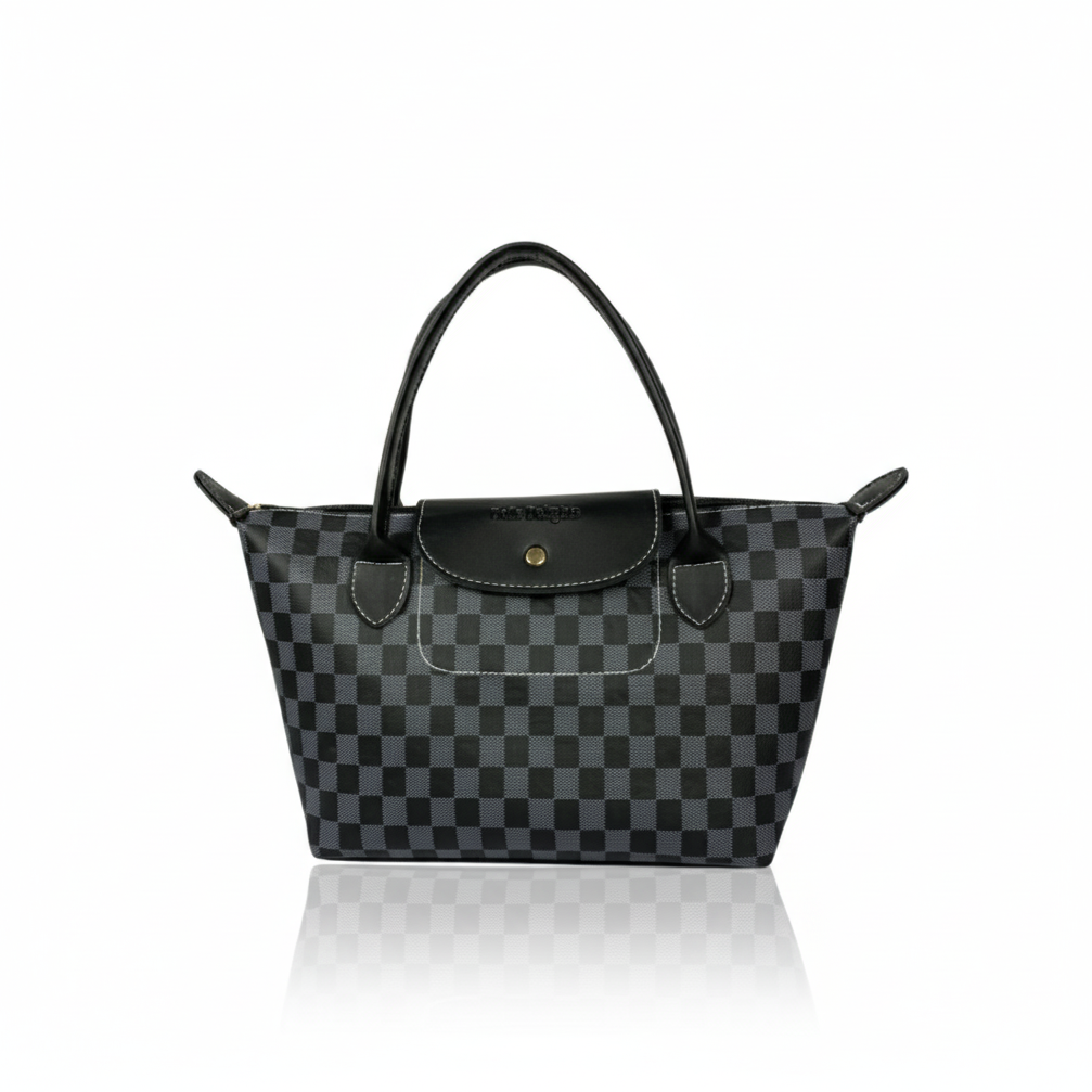 Black Checkered Belle LongChamp