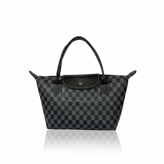 Black Checkered Belle LongChamp