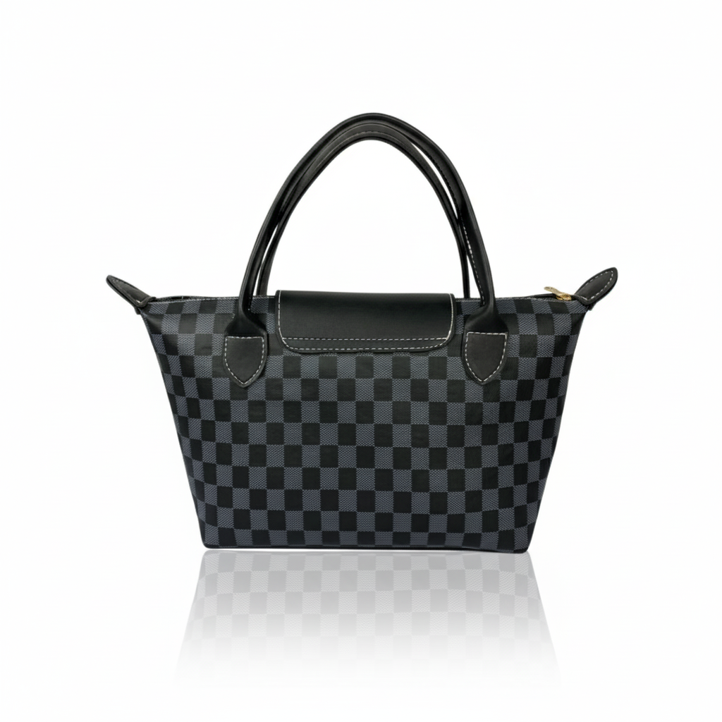 Black Checkered Belle LongChamp