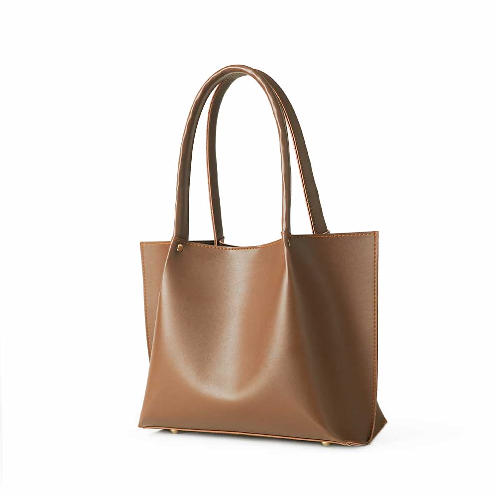 Tote Bag Brown Top Handle