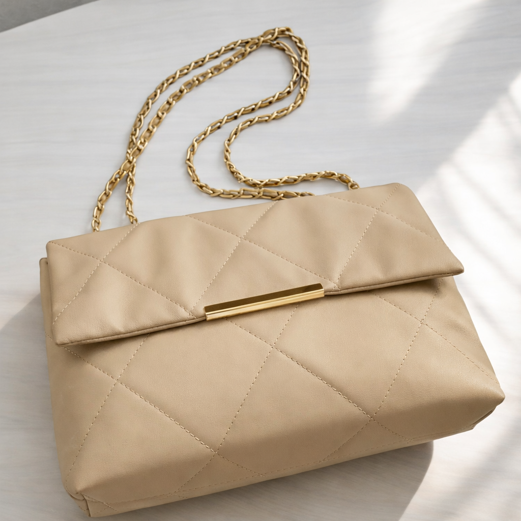 Belle The Luna Fold Bag Beige