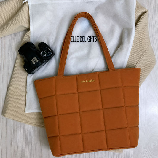 Brown Belle Luxe Tote Bag