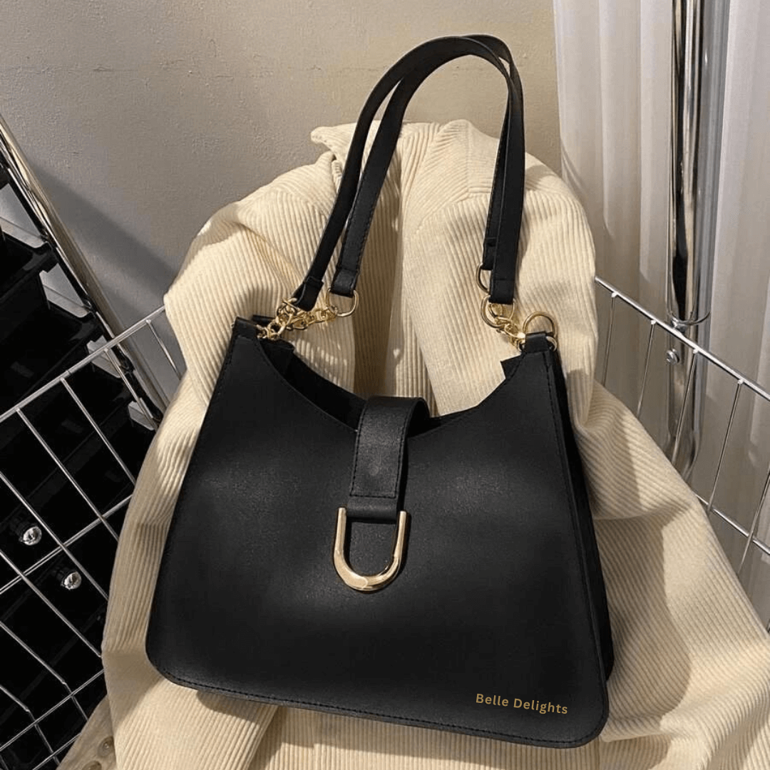 Black Belle Buckle Handbag