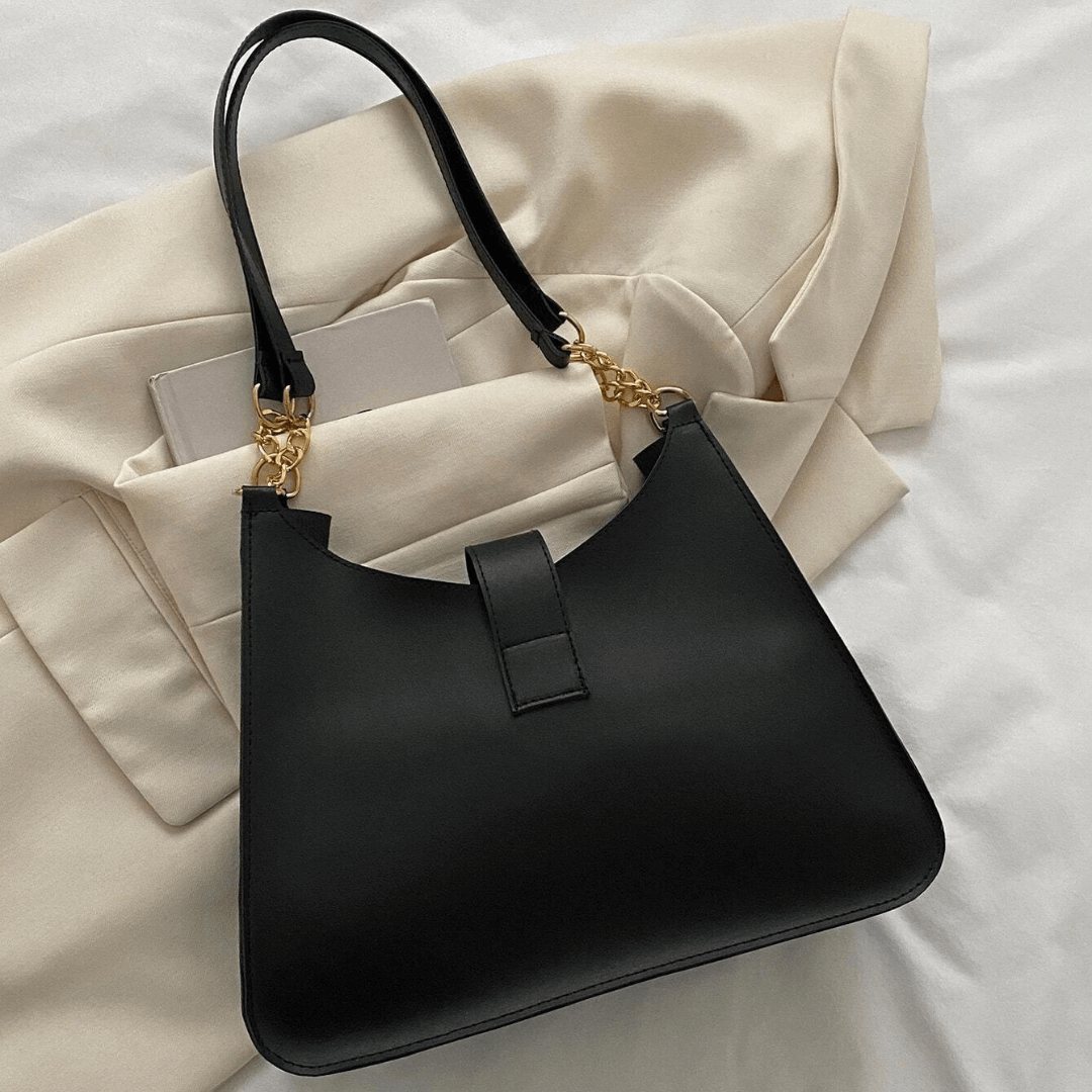 Black Belle Buckle Handbag