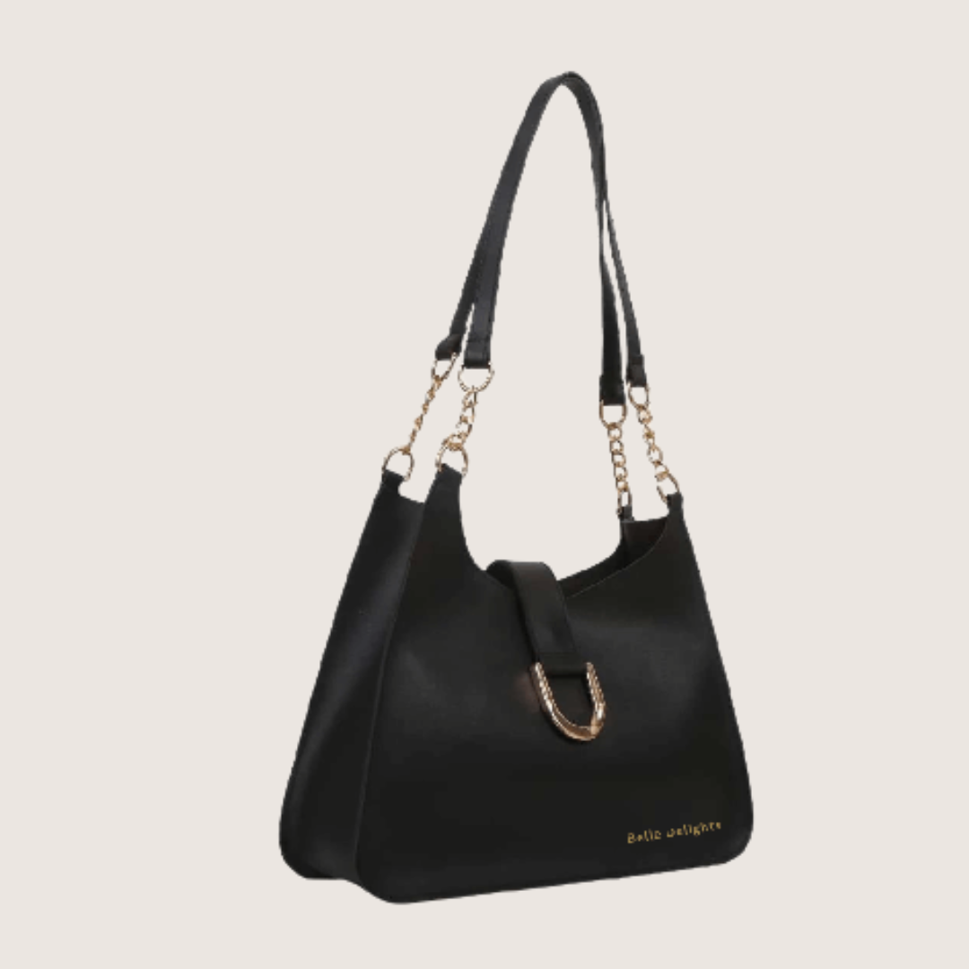 Black Belle Buckle Handbag